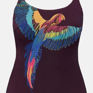 Swimsuit-Parrot Print